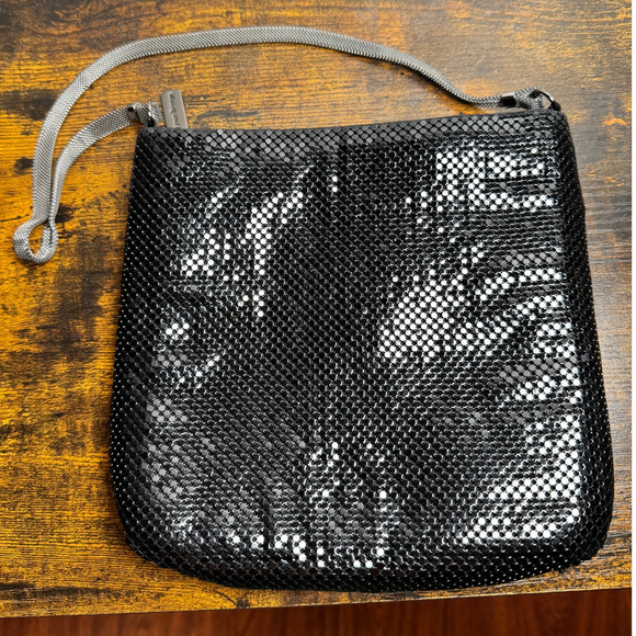 Whiting & Davis Handbags - Copied - Vintage Black Metal Mesh Whiting & Davis Shoulder Bag